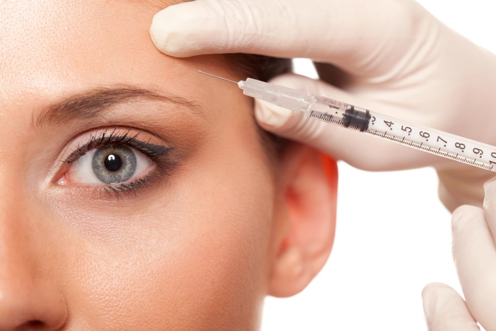 temples botox injecion