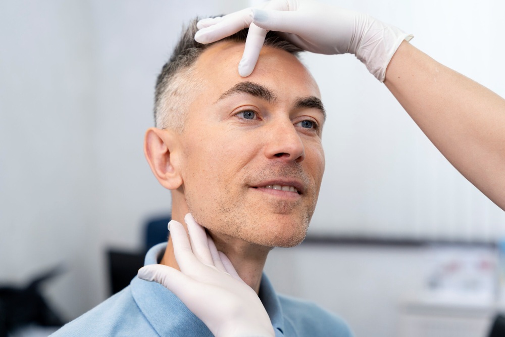 Eyebrow transplantation for men