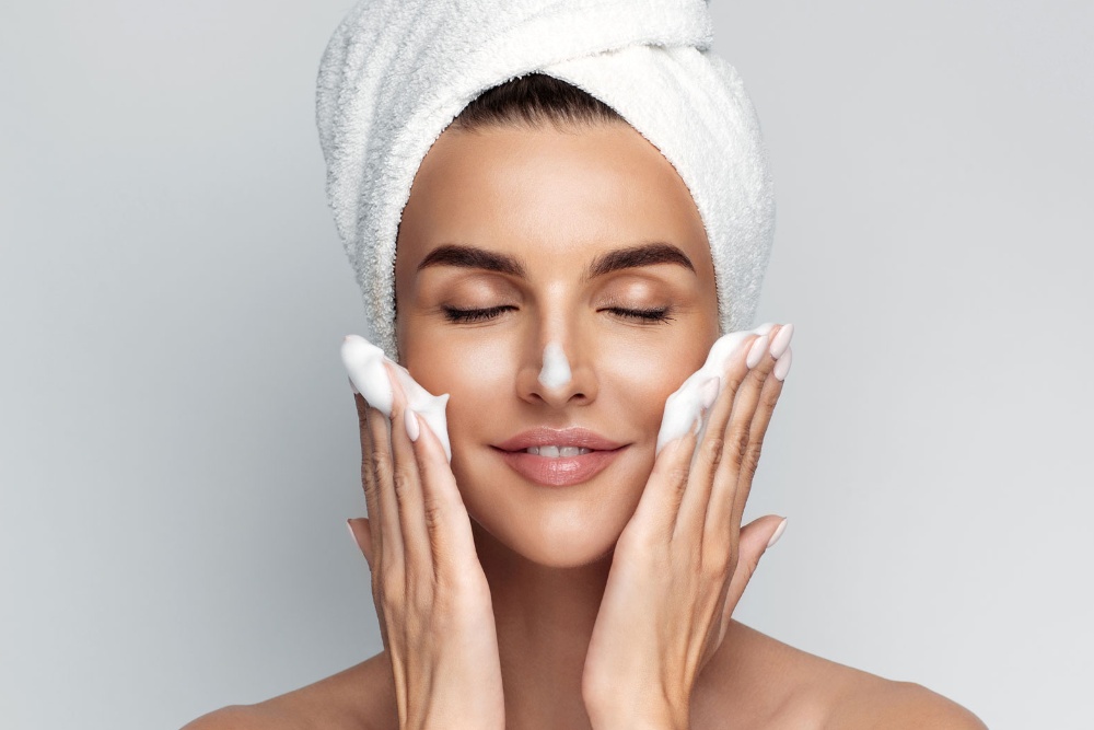 wash face after botox